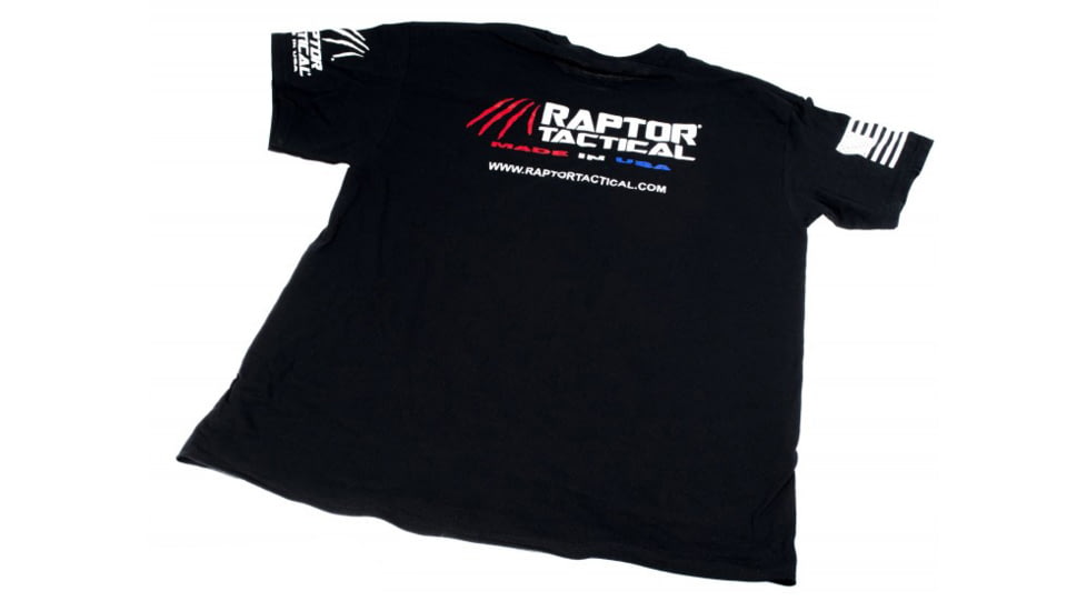 Raptor Tactical T-Shirt - Mens, Black, Extra Large, RT-RAPTORTSHIRT-BK-XL