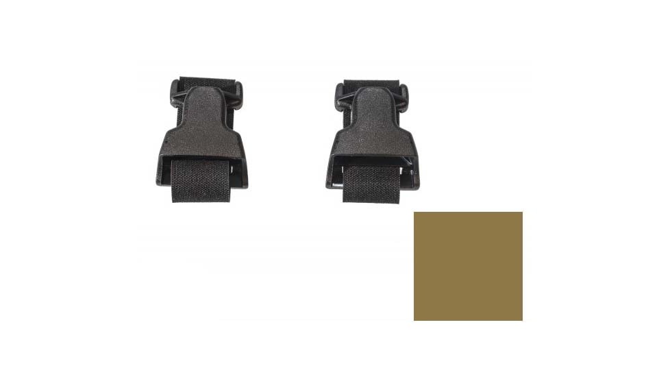 Raptor Tactical Universal Chest Rig - Attachment Kit, Black/Coyote Brown, One Size, RT-UCR-AK-BK-LCB