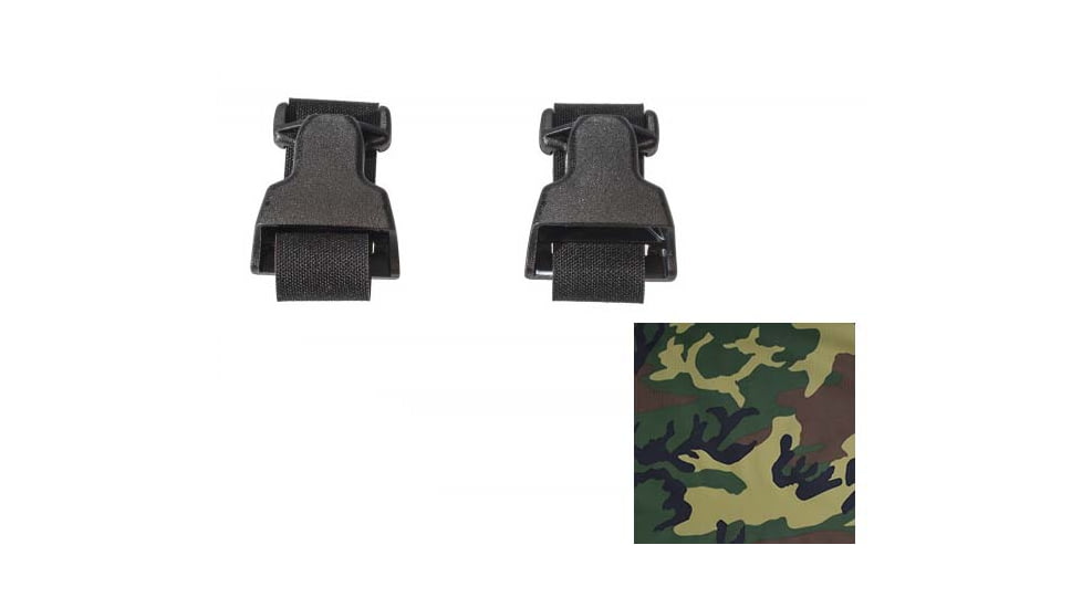 Raptor Tactical Universal Chest Rig - Attachment Kit, Black/Woodland, One Size, RT-UCR-AK-BK-LWD