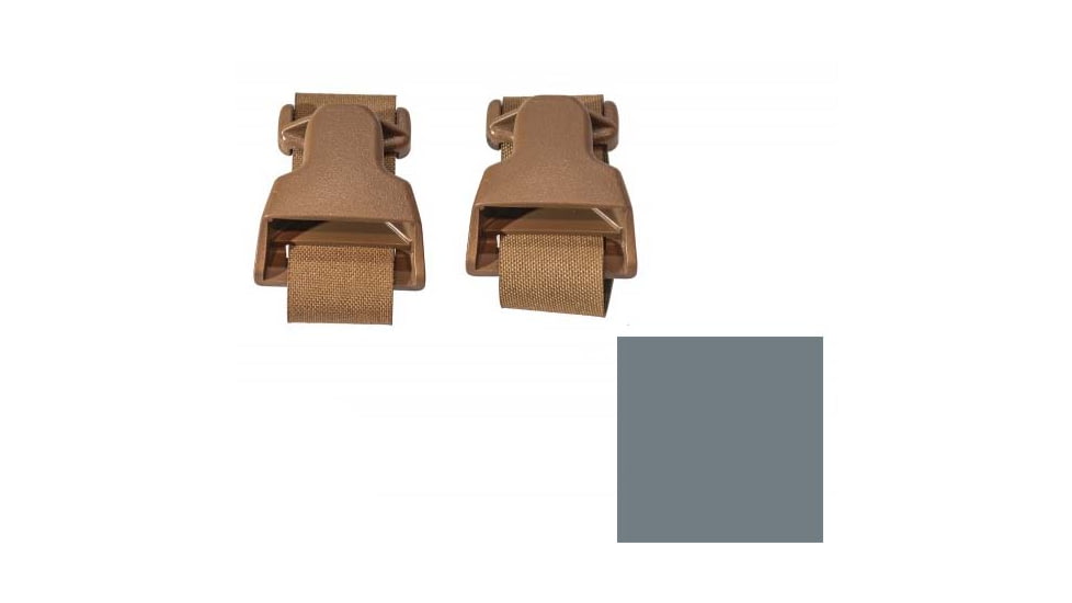 Raptor Tactical Universal Chest Rig - Attachment Kit, Coyote Brown/Tactical Grey, One Size, RT-UCR-AK-CB-LTG