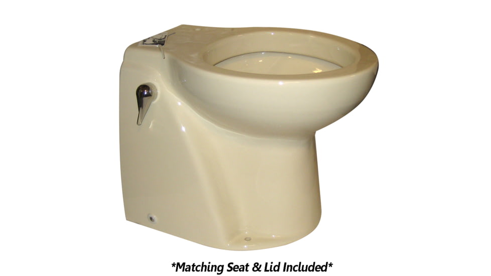 Raritan Atlantes Freedom w/Vortex-Vac - Household Style - Almond - Remote Sea Water Pump 33762