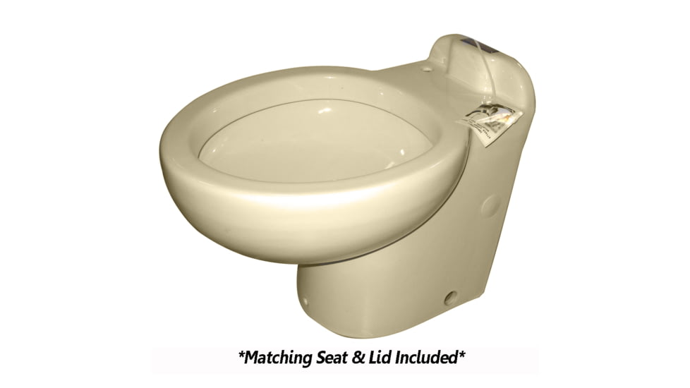 Raritan Marine Elegance - Household Style - Bone - Remote Intake - Heavy-Duty Push-Button Control - 12V 34610