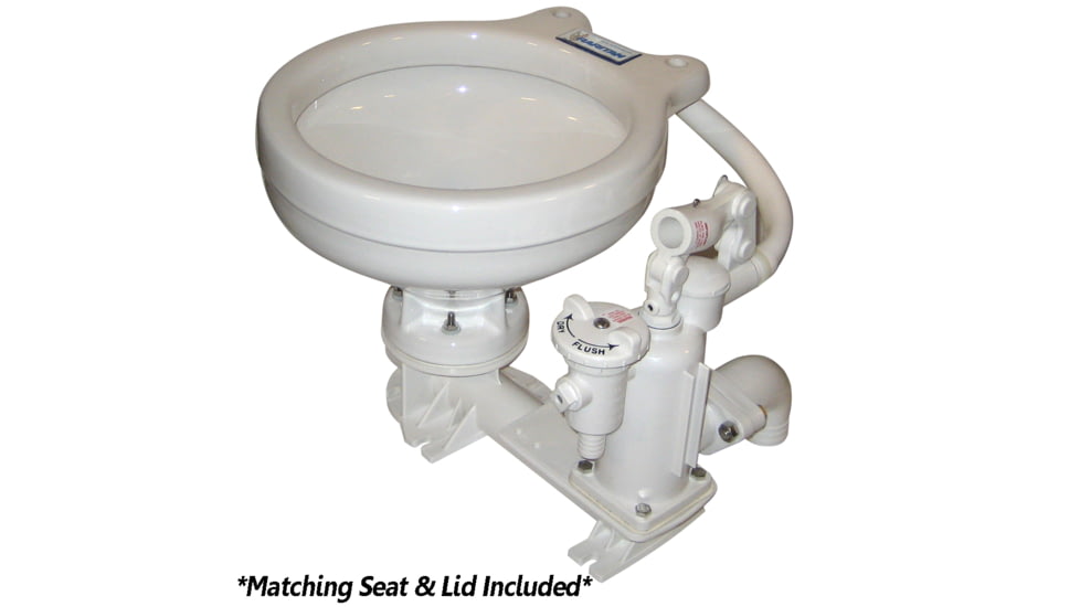 Raritan Standard Manual Toilet - White Marine-Size Bowl 33901