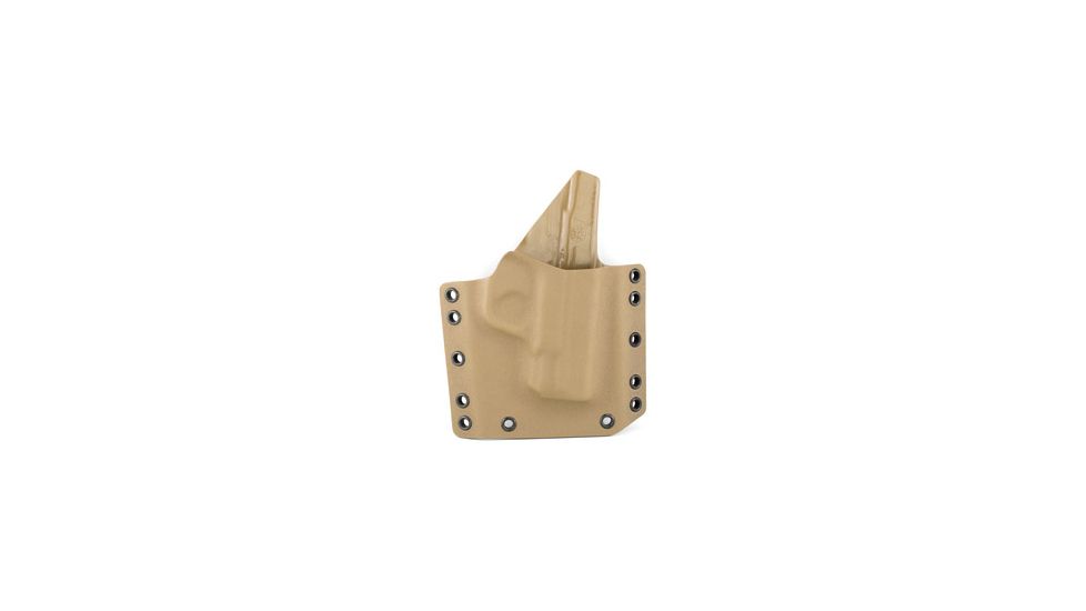 Raven Concealment M&amp;P Shield Systems Phantom Modular OWB Right Hand Holster w/ OWB Standard Belt Loop, Coyote Brown, RCSMPSHRHCYFLSTD-150