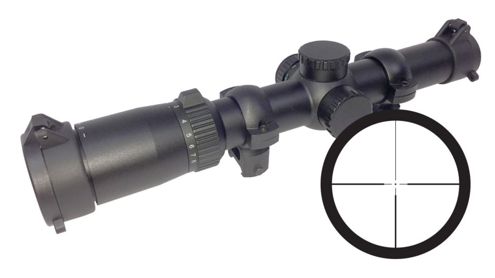Ravin 1-8x24 Sniper Scope, Illuminated, Black, R163