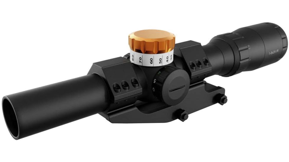 Ravin 1-8x24mm Adjustable Turret LPVO Rifle Scope, 30mm Tube, Single Crosshair, R162