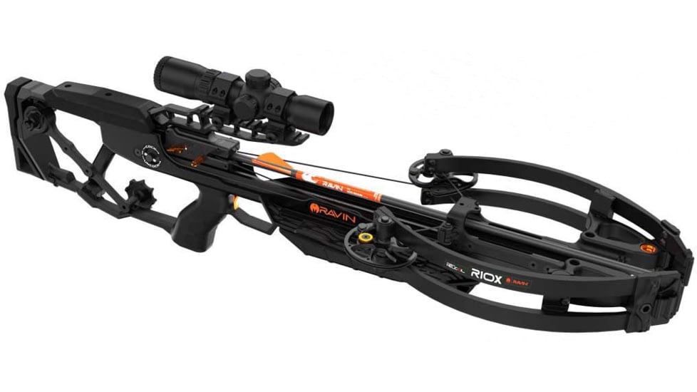 Ravin R10x Crossbow Kit w/3 Arrows, 420fps, 12 lbs, 33in, Silent Cock, Black, R015