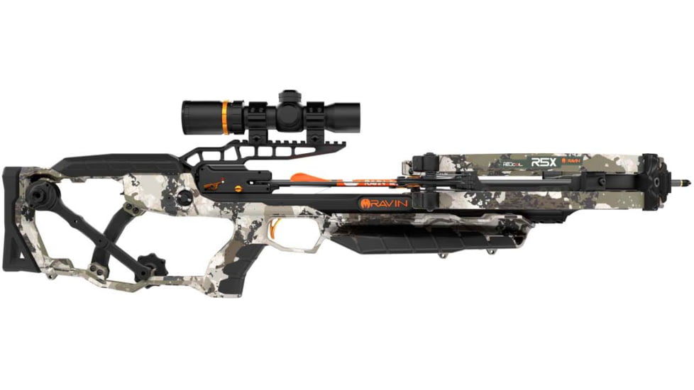 Ravin XK7 R5x Crossbow Kit w/3 Arrows, 400fps, 12 lbs, 31in, Silent Cock, XK7 Camo, R006