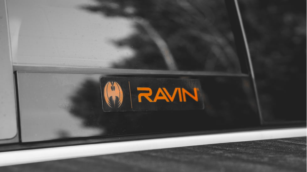 Ravin Decal for window, R250