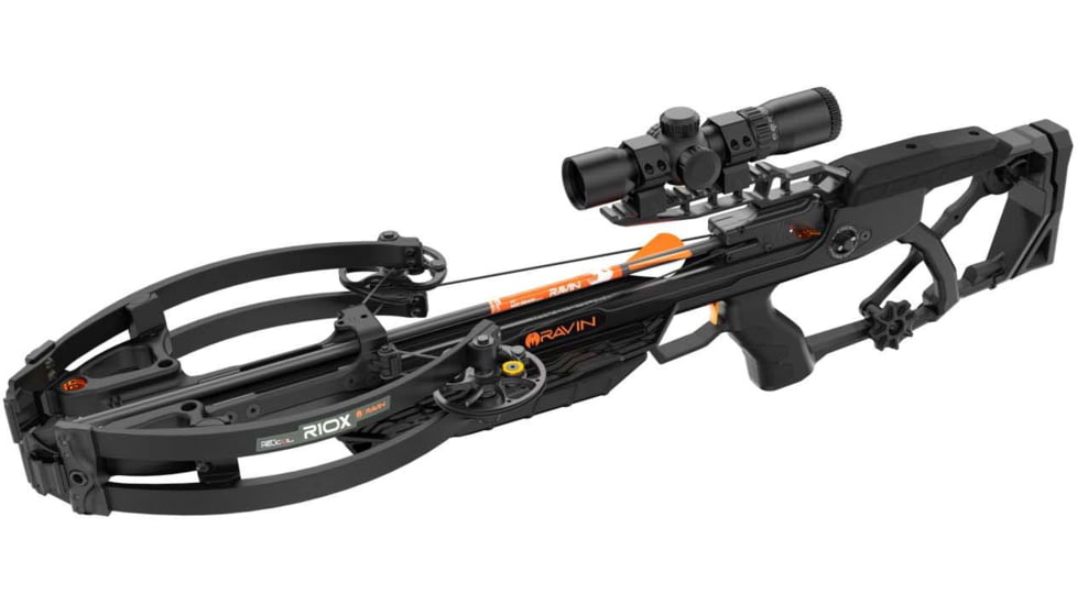 Ravin R10x Crossbow Kit w/3 Arrows, 420fps, 12 lbs, 33in, Silent Cock, Black, R015
