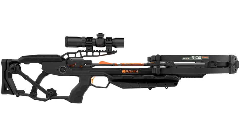 Ravin R10x Crossbow Kit w/3 Arrows, 420fps, 12 lbs, 33in, Silent Cock, Black, R015