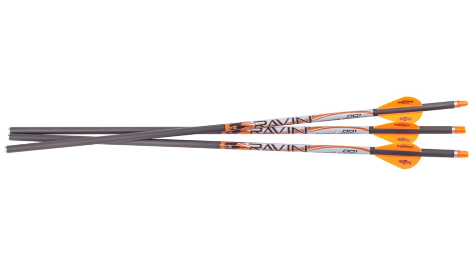 Ravin .001 Crossbow Bolts, 20in, 3 Pack, Black/White, R339