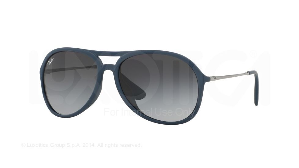 Ray-Ban ALEX F RB4201F Progressive Prescription Sunglasses RB4201F-60028G-59 - Lens Diameter 59 mm, Frame Color Rubber Blue