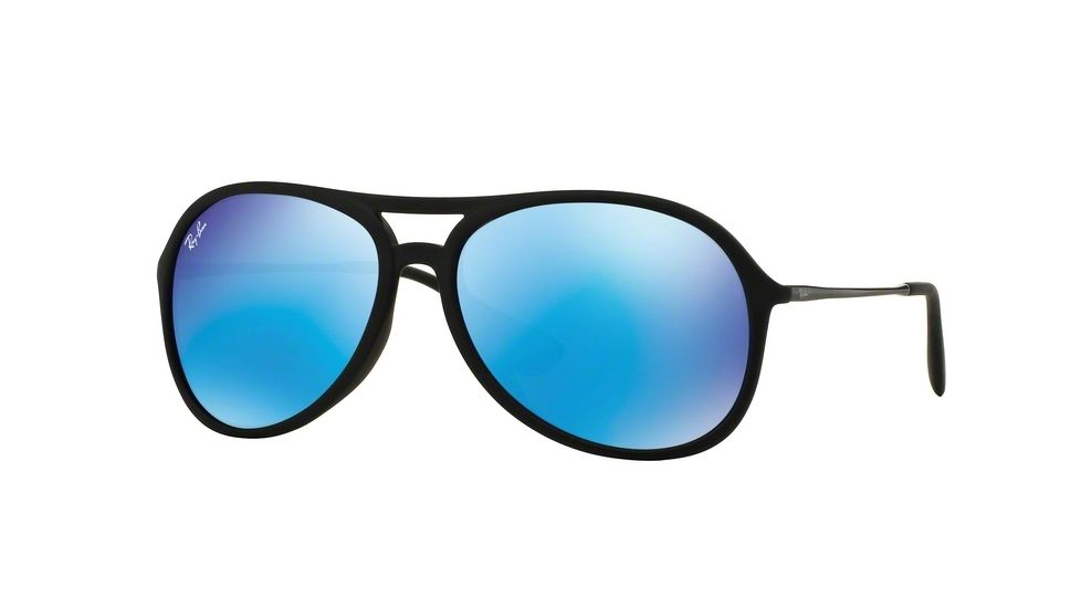 Ray-Ban ALEX F RB4201F Progressive Prescription Sunglasses RB4201F-622-55-59 - Lens Diameter 59 mm, Frame Color Black Rubber