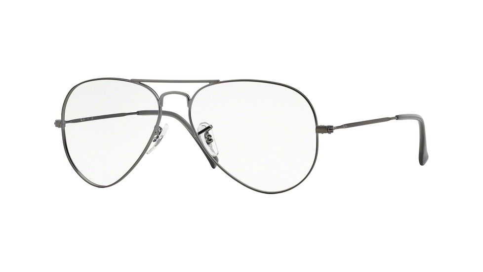 Ray-Ban Aviator Eyeglass Frames RX6049 2620-55 - Matte Gunmetal Frame