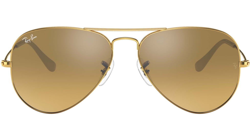 Ray-Ban Aviator Large Metal RB3025 Sunglasses, Arista Crystal Brown Mirror Silver Gradient, RB3025 001/3K-5514