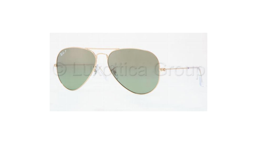 Ray-Ban RB3025 Aviator Large Metal Prescription Sunglasses, Lens Diameter 62 mm, Frame Color Shiny Gold, 001-M4-6214