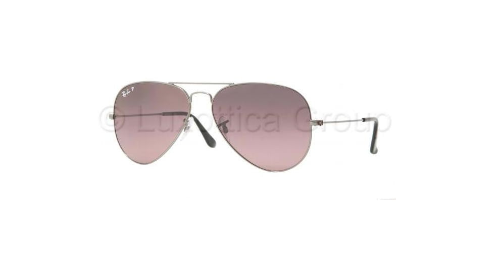 Ray-Ban Aviator Large Metal Prescription Sunglasses RB3025 RB3025-004-77-5514 - Lens Diameter: 55 mm, Frame Color: Gunmetal