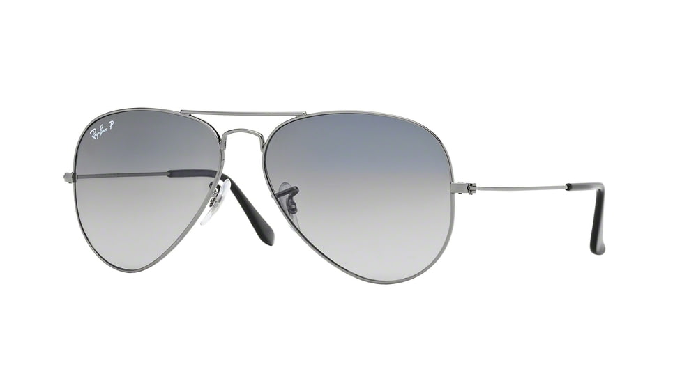 Ray-Ban Aviator Large Metal Prescription Sunglasses RB3025 RB3025-004-78-5514 - Lens Diameter: 55 mm, Frame Color: Gunmetal