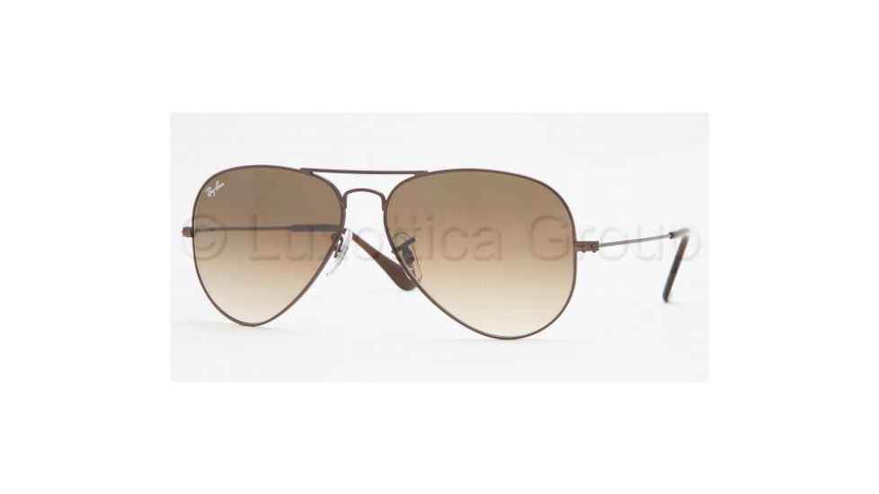 Ray-Ban Aviator Large Metal Prescription Sunglasses RB3025 RB3025-014-51-5514 - Lens Diameter: 55 mm, Frame Color: Brown