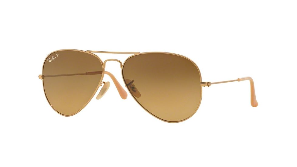 Ray-Ban Aviator Large Metal Prescription Sunglasses RB3025 RB3025-112-M2-55 - Lens Diameter 55 mm, Frame Color Matte Gold