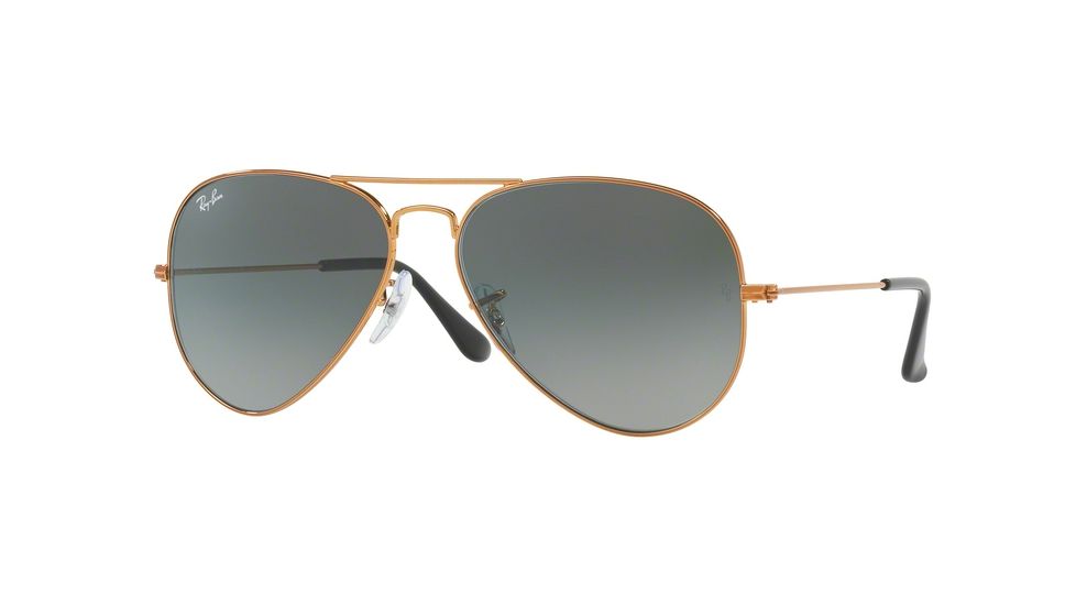 Ray-Ban Aviator Large Metal Prescription Sunglasses RB3025 RB3025-197-71-55 - Lens Diameter 55 mm, Frame Color Shiny Bronze