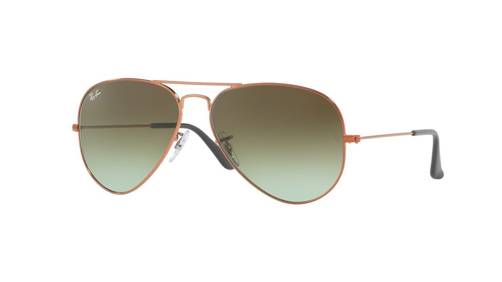 Ray-Ban Aviator Large Metal Prescription Sunglasses RB3025 RB3025-9002A6-58 - Lens Diameter 58 mm, Frame Color Shiny Medium Bronze
