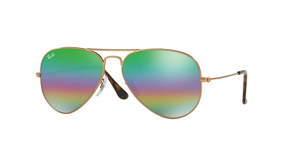 Ray-Ban Aviator Large Metal Prescription Sunglasses RB3025 RB3025-9018C3-62 - Lens Diameter 62 mm, Frame Color Metlallic Medium Bronze