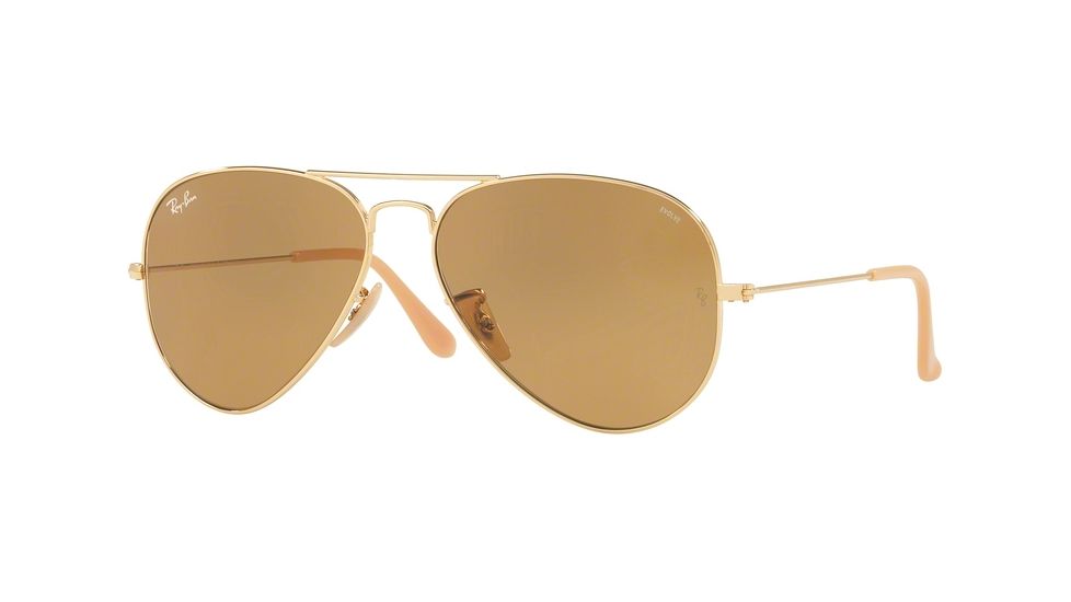 Ray-Ban Aviator Large Metal Prescription Sunglasses RB3025 RB3025-90644I-58 - Lens Diameter 58 mm, Frame Color Gold