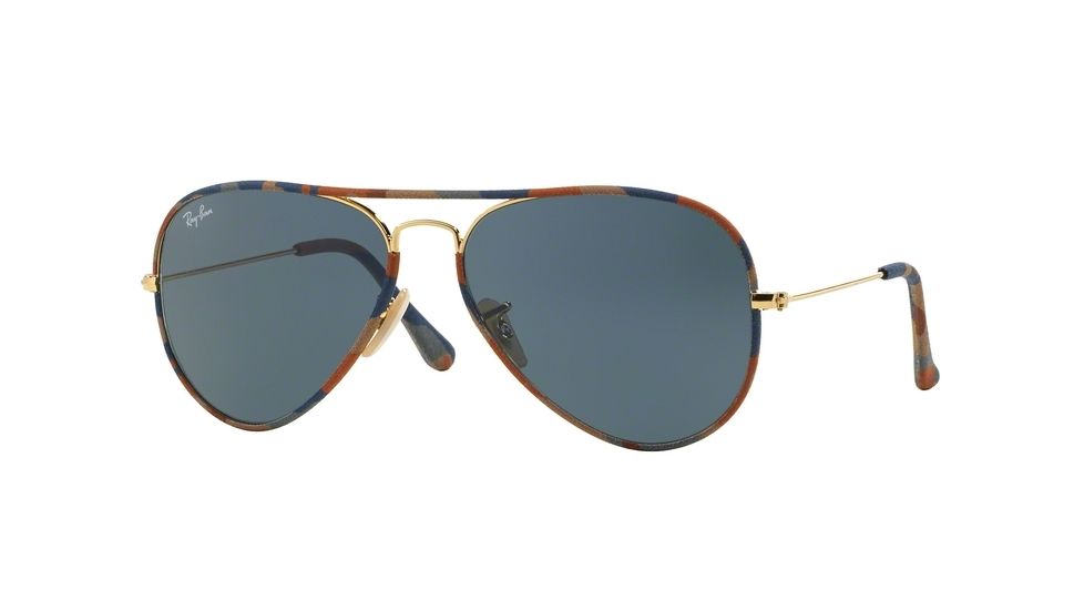 Ray-Ban Aviator RB3025JM Sunglasses 170/R5-55 - Gold Frame, Grey Lenses