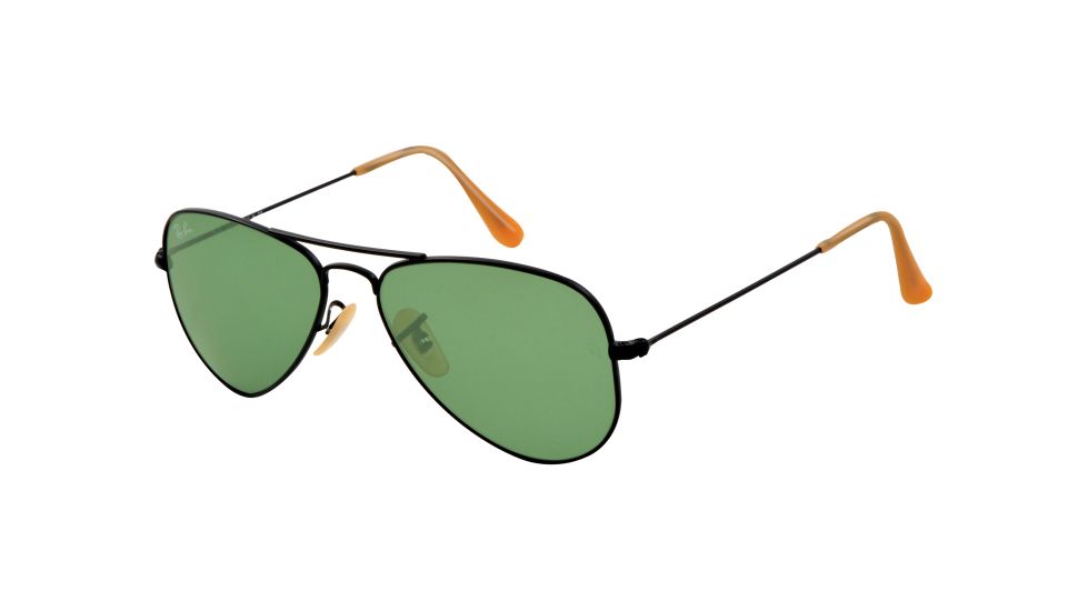 Ray-Ban Aviator Small Metal RB3044 Sunglasses with No-Line Progressive Rx Prescription Lenses RB3044-006-14-52 - Lens Diameter 52 mm, Lens Diameter 52 mm, Frame Color Matte Black