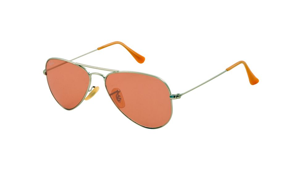 Ray-Ban Aviator Small Metal RB3044 Sunglasses with No-Line Progressive Rx Prescription Lenses RB3044-019-4B-52 - Lens Diameter 52 mm, Lens Diameter 52 mm, Frame Color Matte Silver