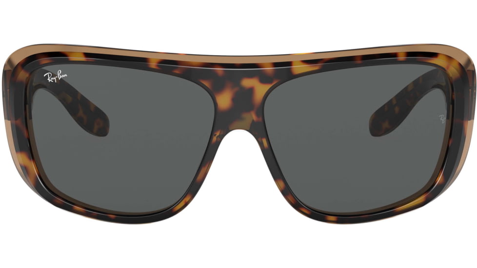 Ray-Ban Blair RB2196 Sunglasses, Dark Grey Lenses, Havana On Transparent Brown, 61, RB2196-1292B1-61