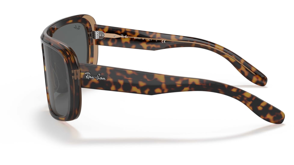 Ray-Ban Blair RB2196 Sunglasses, Dark Grey Lenses, Havana On Transparent Brown, 61, RB2196-1292B1-61