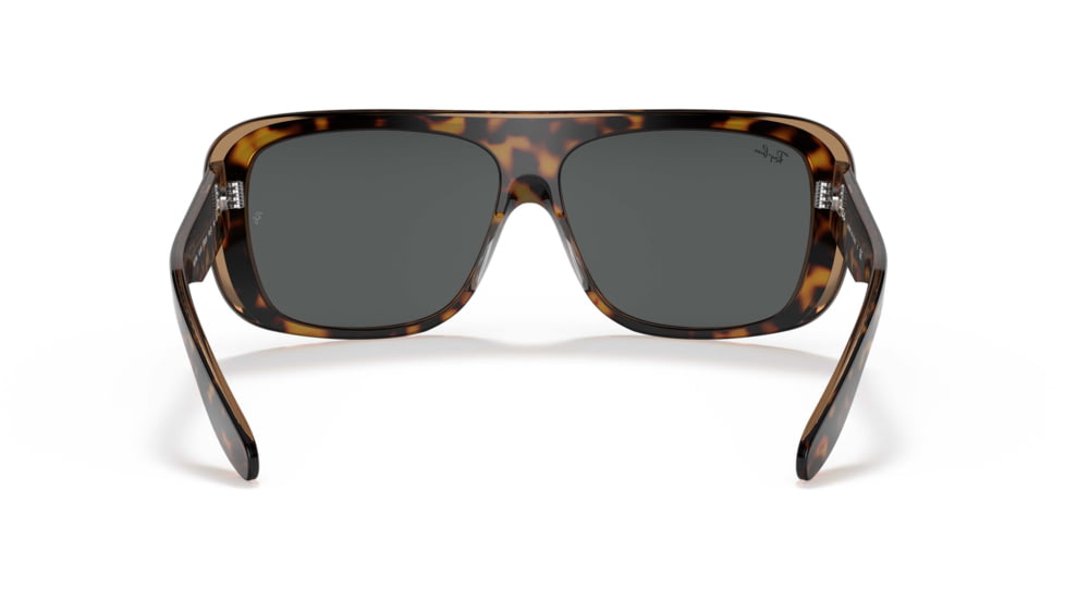 Ray-Ban Blair RB2196 Sunglasses, Dark Grey Lenses, Havana On Transparent Brown, 61, RB2196-1292B1-61