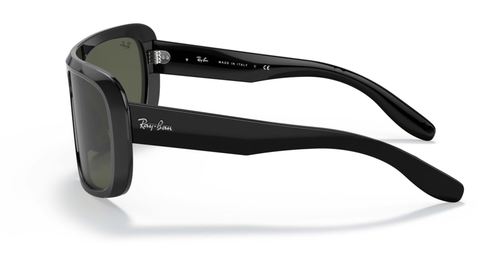 Ray-Ban Blair RB2196 Sunglasses, Green Lenses, Black, 61, RB2196-901-31-61