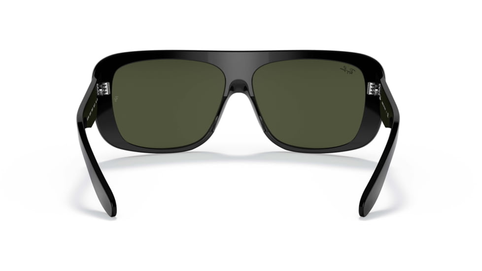 Ray-Ban Blair RB2196 Sunglasses, Green Lenses, Black, 61, RB2196-901-31-61