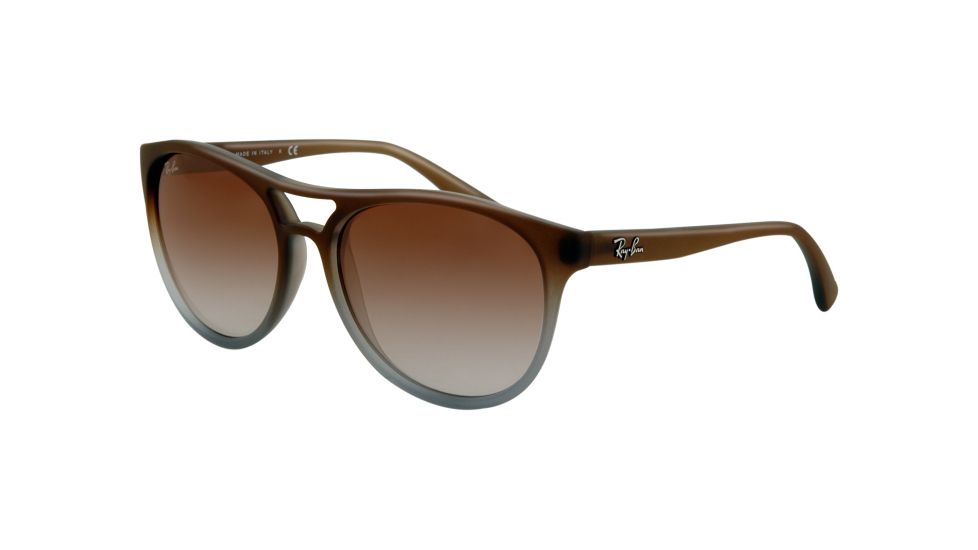 Ray-Ban BRAD RB4170 Single Vision Prescription Sunglasses RB4170-854-7Z-5817 - Lens Diameter 58 mm, Frame Color Brown Gradient on Clear
