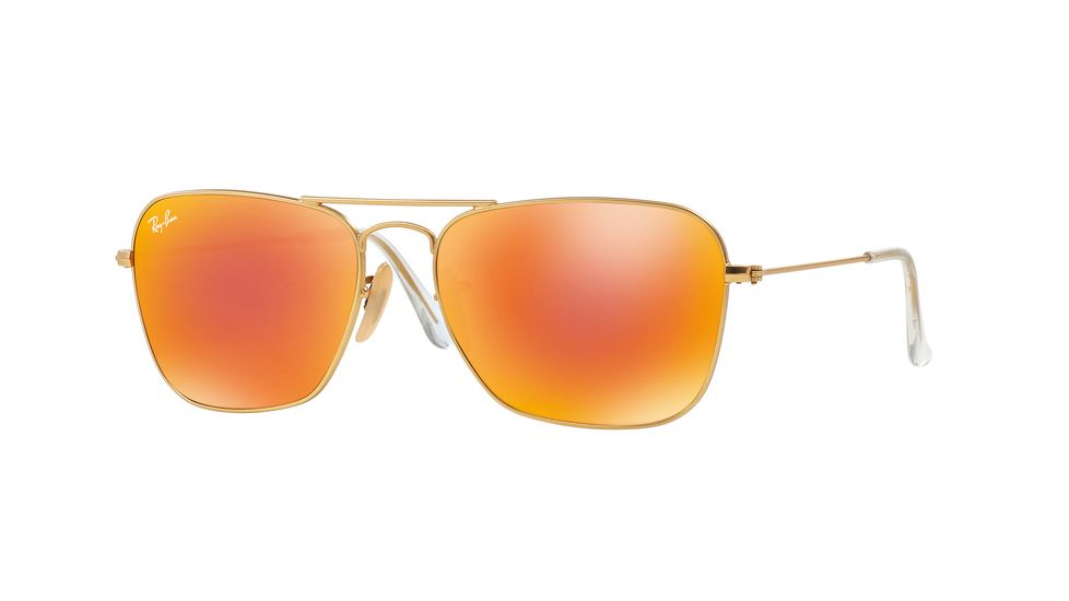 Ray-Ban Caravan Prescription Sunglasses RB3136 RB3136-112-69-58 - Lens Diameter 58 mm, Frame Color Matte Gold