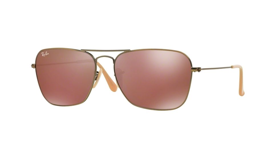 Ray-Ban Caravan Prescription Sunglasses RB3136 RB3136-167-2K-58 - Lens Diameter 58 mm, Frame Color Demiglos Brushed Bronze