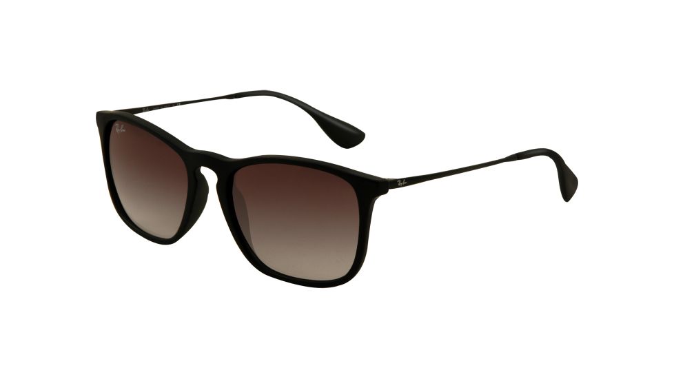 Ray-Ban CHRIS RB4187 Progressive Prescription Sunglasses RB4187-622-8G-5418 - Lens Diameter 54 mm, Frame Color Black Rubber