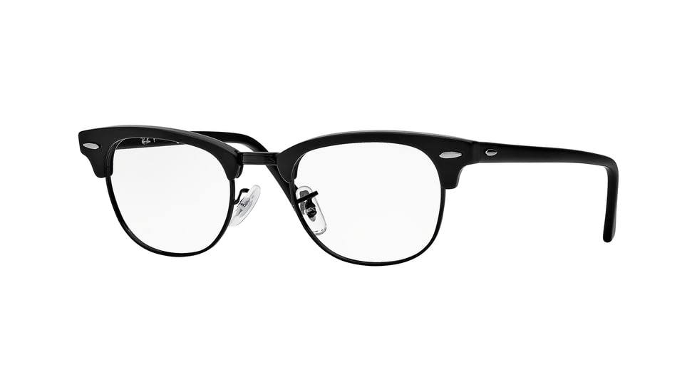 Ray-Ban Clubmaster Eyeglasses RX5154 with No-Line Progressive Rx Prescription Lenses 2077-51 - Matte Black Frame