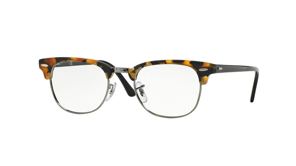 Ray-Ban Clubmaster Eyeglasses RX5154 with No-Line Progressive Rx Prescription Lenses 5491-51 - Black / Havana Frame