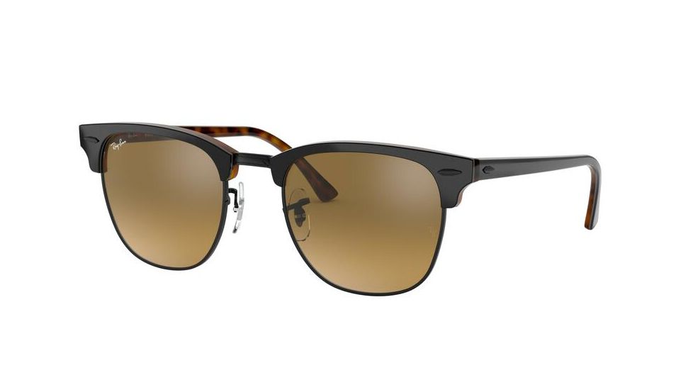 Ray-Ban Clubmaster Sunglasses RB3016 12773K-51 - , Brown Mirror Gradient Gray Lenses