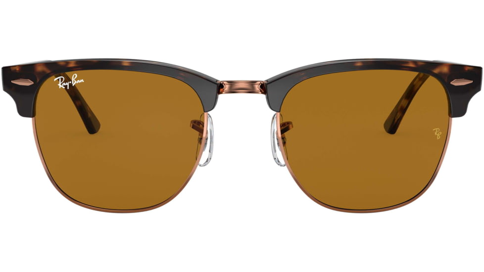 Ray-Ban Clubmaster Sunglasses RB3016 130933-49 - , B-15 Brown Lenses