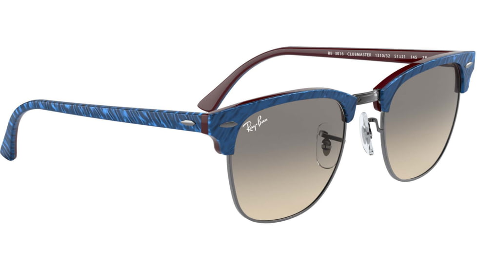 Ray-Ban Clubmaster Sunglasses RB3016 131032-49 - , Clear Gradient Grey Lenses