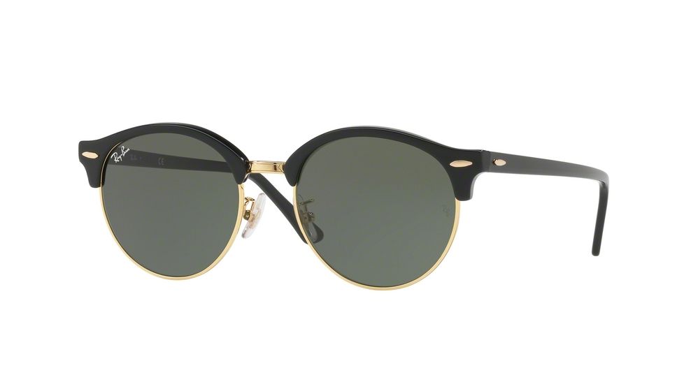 Ray-Ban CLUBROUND RB4246F Progressive Prescription Sunglasses RB4246F-901-53 - Lens Diameter 53 mm, Frame Color Black