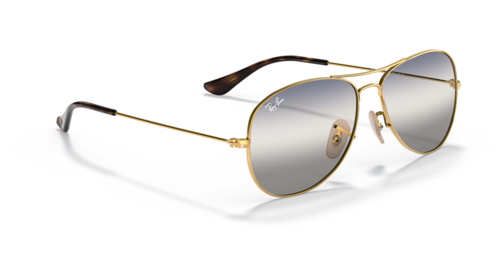 Ray-Ban Cockpit Sunglasses RB3362, Clear Gradient Blue/Grey Lenses, Arista, 56, RB3362-001-GF-56