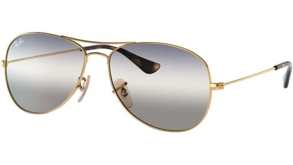 Ray-Ban Cockpit Sunglasses RB3362, Clear Gradient Blue/Grey Lenses, Arista, 56, RB3362-001-GF-56