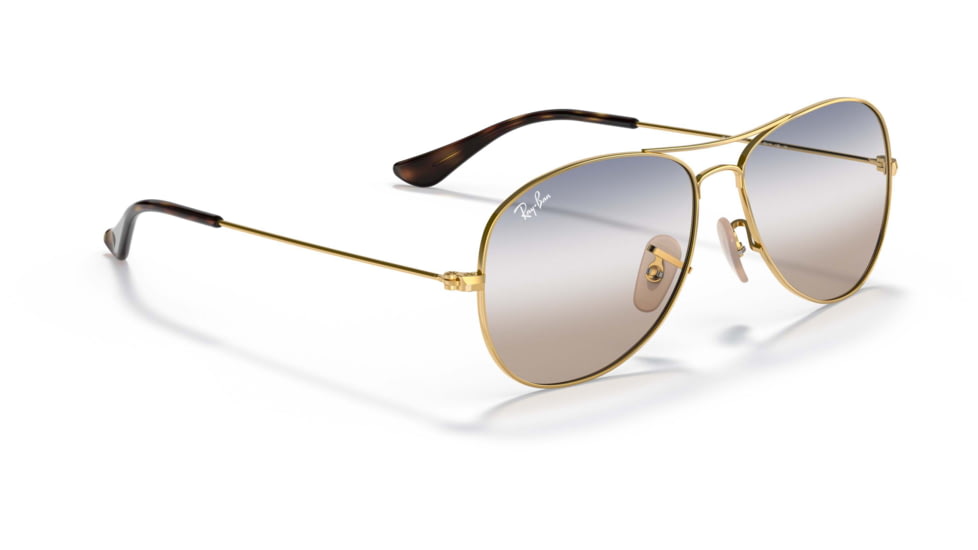 Ray-Ban Cockpit Sunglasses RB3362, Clear Gradient Blue Lenses, Arista, 56, RB3362-001-GD-56